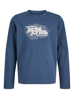 Jack and jones junior t-paita, JCOGRID BRANDING TEE LS CREW NECK JNR Petroolinsininen