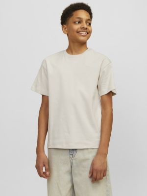 Jack and Jones junior t-paita, JJEURBAN EDGE TEE SS O-NECK NOOS JNR Beige