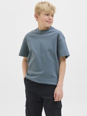 Jack and Jones junior t-paita, JJEURBAN EDGE TEE SS O-NECK NOOS JNR Tumma Turkoosi