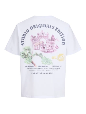 Jack and jones junior t-paita, JORMEADOWS GRAPHIC BACK TEE SS CRE JNR Valkoinen