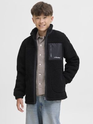 Jack and jones junior teddytakki, JJESOHO TEDDY JACKET JNR Musta