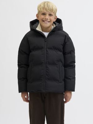 Jack and jones junior toppatakki, JJESOHO PUFFER HOOD JNR Musta