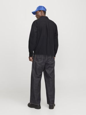 Jack and Jones miestan päällyspaita, JJEURBAN EDGE OVERSHIRT LS SN Black