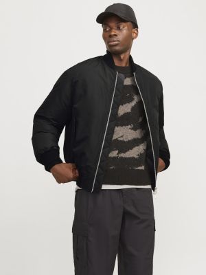 Jack and Jones miesten bombertakki, JCOKINETIC SOFT UTILITY BOMBER LN Black