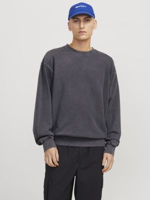 Jack and Jones miesten collegepusero, JJECHARGE FADED SWEAT CREW NECK  Castlerock