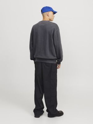 Jack and Jones miesten collegepusero, JJECHARGE FADED SWEAT CREW NECK  Castlerock