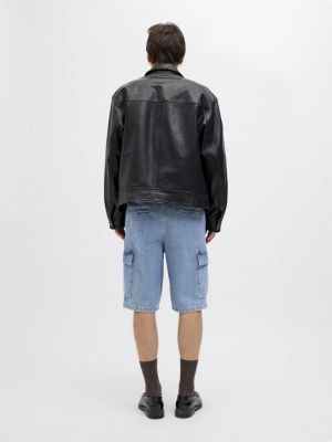 Jack and Jones miesten farkkushortsit, JJIBILL JJWIDE SHORTS Light Blue Denim