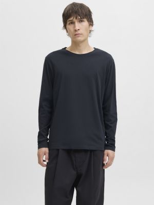 Jack and Jones miesten paita, JJEORGANIC BASIC TEE LS O-NECK Navy Blazer