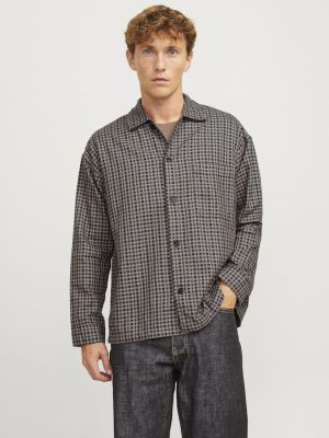 Jack and Jones miesten paita, JPRBLAMADISON L/S OVERSHIRT BF Slate Black