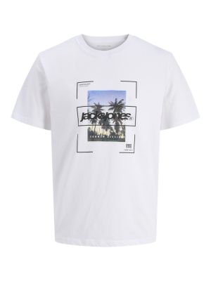 Jack and Jones miesten t-paita, JCOSYSTEMATIC TEE SS White