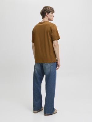 Jack and Jones miesten t-paita, JJELOGO TEE SS O-NECK 2 COL AW25 SN Monks Robe
