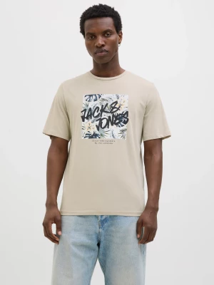 Jack and Jones miesten t-paita, JJHAWAII SHAPE TEE SS Moonbeam