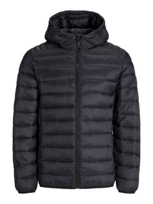 Jack and Jones miesten toppatakki, JJEBRADLEY LIGHT PUFFER HOOD Black