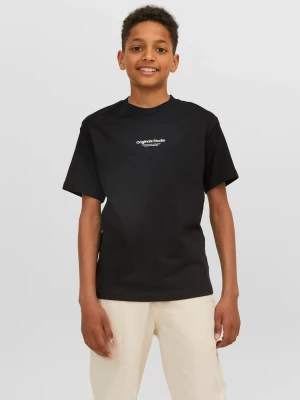 JACK&JONES JUNIOR lasten t-paita, JORVESTERBRO TEE SS CREW NECK Musta
