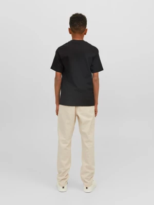 JACK&JONES JUNIOR lasten t-paita, JORVESTERBRO TEE SS CREW NECK Musta