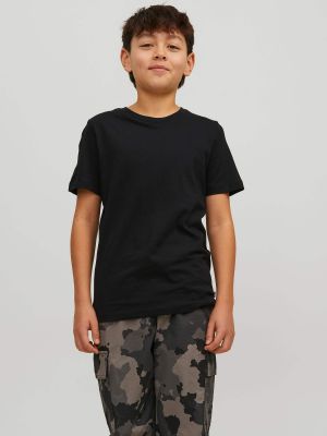 JACK&JONES JUNIOR t-paita, JJEORGANIC BASIC TEE SS O-NECK Musta