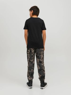 JACK&JONES JUNIOR t-paita, JJEORGANIC BASIC TEE SS O-NECK Musta
