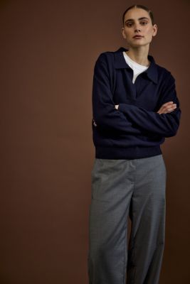 JcSophie naisten neulepusero, Kolkata sweater Tummansininen