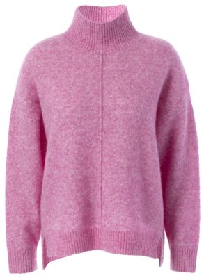 JcSophie naisten villapusero, Krista polo sweater Vaaleanpunainen