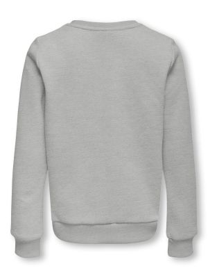 Kids Only lasten college, KOGLENA LS AVANT GARDEN O-NECK Vaaleanharmaa