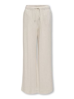Kids Only lasten housut, KOGSIESTA PULL-UP LINEN BLEND PANT Beige