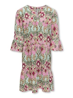 Kids Only lasten mekko, KOGGLOW LIFE ALBERTE 3/4 DRESS AOP Monivärinen Kuosi