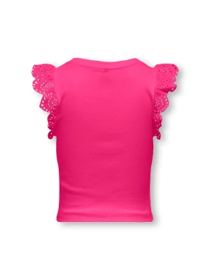 Kids Only lasten toppi, KOGDREA LIFE S/S TOP Fuksianpunainen