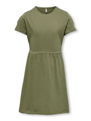 Kids Only mekko, KOGSTELLA SS SKATER DRESS Armeijanvihreä