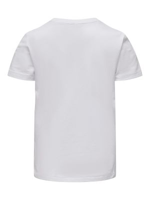 Kids Only t-paita, KOGPHILINE REG SS PRINT TOP BOX Valkoinen