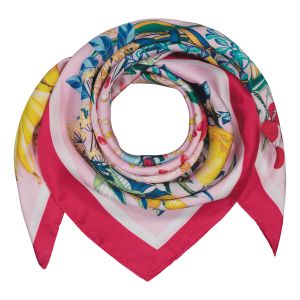 Klement Huivi, 70 x 70 Linnea Huivi Fuksia Kuosi