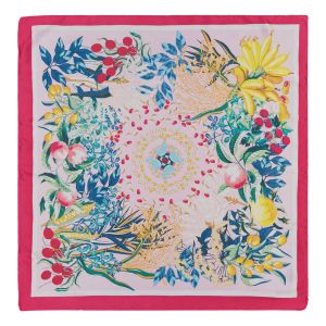 Klement Huivi, 70 x 70 Linnea Huivi Fuksia Kuosi