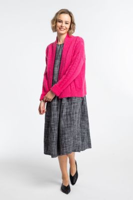 Kuusama Naisten Neuletakki, CARAMELLO CARDIGAN (2nd hand) Fuksianpunainen