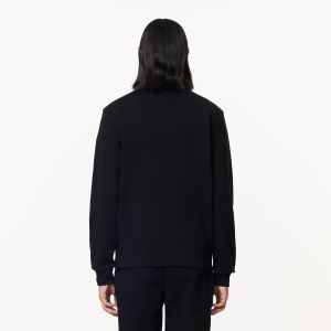 Lacoste Miesten Collegepaita, BRUSHED COTTON FLEEX JOGGER SWEATSHIRT Musta
