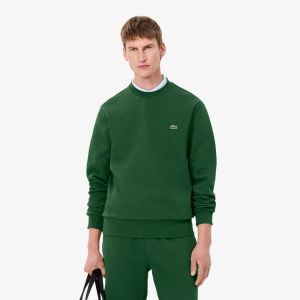 Lacoste Miesten Collegepaita, BRUSHED COTTON FLEEX JOGGER SWEATSHIRT Vihreä