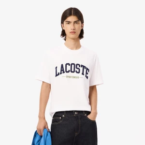 Lacoste miesten t-paita, LACOSTE BIG LOGO Valkoinen