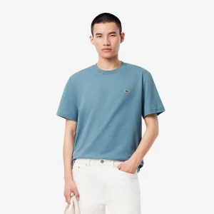 Lacoste miesten t-paita, MID WEIGHT COTTON JERSEY T-SHIRT Indigo