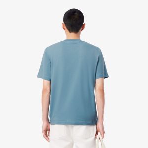 Lacoste miesten t-paita, MID WEIGHT COTTON JERSEY T-SHIRT Indigo