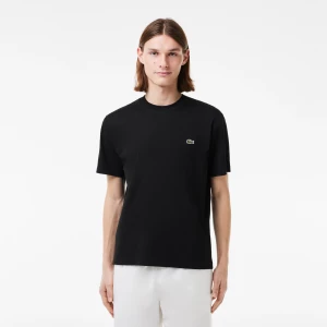 Lacoste Miesten T-Paita, MID WEIGHT COTTON JERSEY T-SHIRT NOS Musta