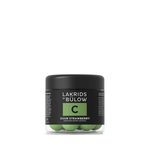 LAKRIDS BY BÜLOW lakritsi, SMALL C – SOUR STRAWBERRY Ei Värikoodia
