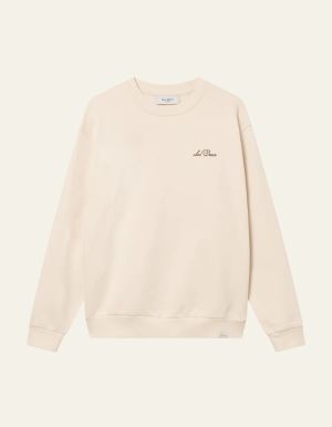 LES DEUX college, CREW SWEATSHIRT Luonnonvalkoinen