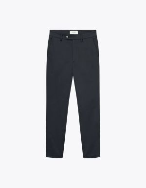 Les Deux miesten housut, COMO COTTON SUIT PANT Tummansininen