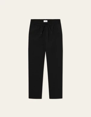 Les Deux Miesten Housut, PATRICK SEERSUCKER PANT Musta