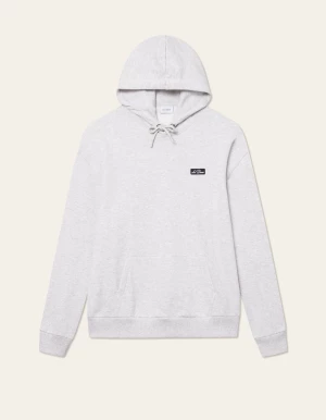 Les Deux miesten huppari, Patch Hoodie Vaaleanharmaa Melee