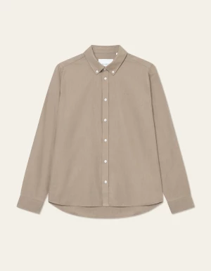 Les Deux miesten kauluspaita, DESERT REG SHIRT Harmaanruskea