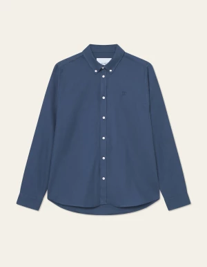 Les Deux miesten kauluspaita, DESERT REG SHIRT Tummansininen