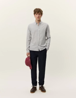 Les Deux miesten kauluspaita, DESERT REG SHIRT Vaaleanharmaa