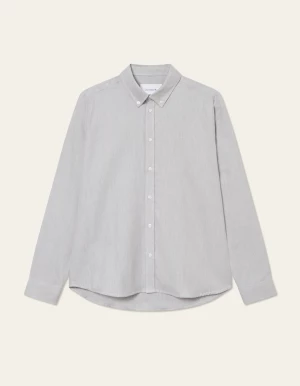 Les Deux miesten kauluspaita, DESERT REG SHIRT Vaaleanharmaa