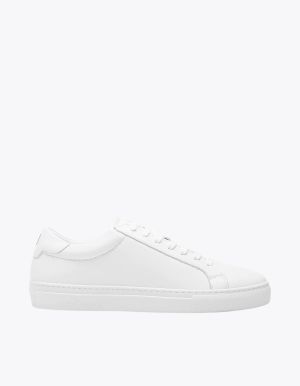 Les Deux miesten kengät, THEODOR LEATHER SNEAKER Valkoinen