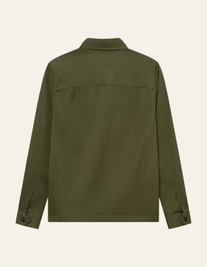 Les Deux Miesten Paita, LANGLEY OVERSHIRT Armeijanvihreä