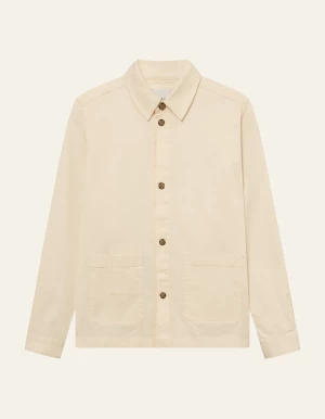 Les Deux Miesten Paita, LANGLEY OVERSHIRT Luonnonvalkoinen